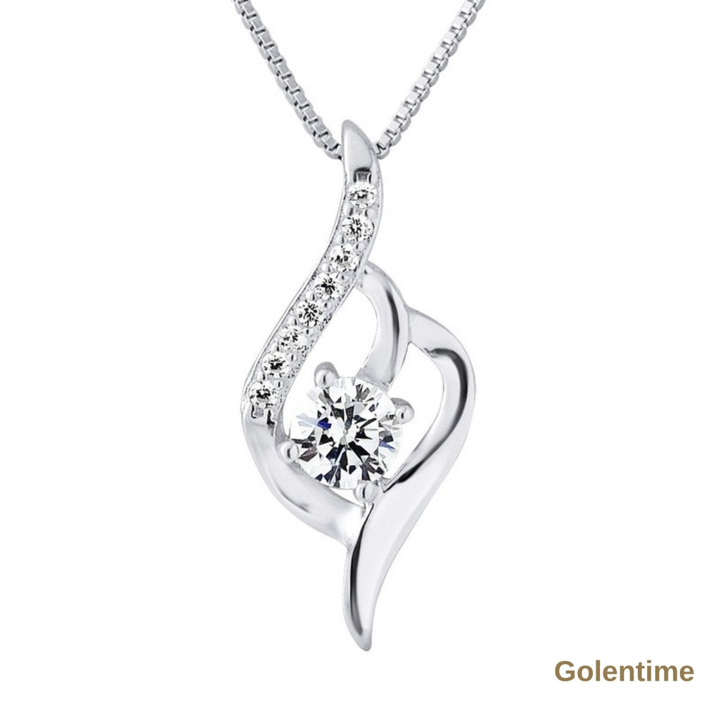 Collier Vague 45 cm — Argent 925 et Oxydes de Zirconium