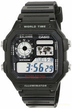 Montre Casio AE-1200WH-1AVEF Homme — Chronographe, Alarme, Étanche 10 Bar