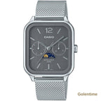 Montre Casio MTP-M305M Homme — Gris, Quartz Analogique, Bracelet Milanais