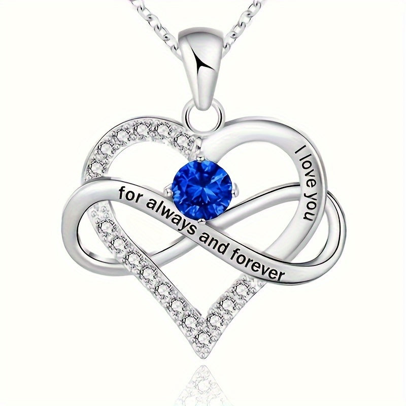 Hot Twelve Birthstone Pendant Necklace, Christmas Birthday Party Gift, Fashionable and Jewelry