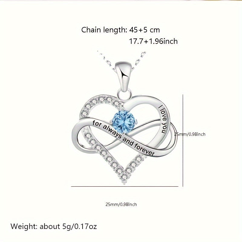 Hot Twelve Birthstone Pendant Necklace, Christmas Birthday Party Gift, Fashionable and Jewelry