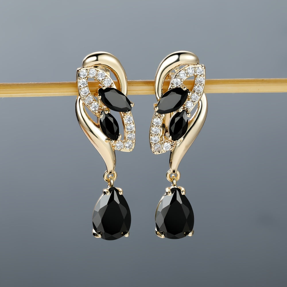 Romantic Flower Dangle Earrings Women Birthstone Party Earrings Jewelry Gifts