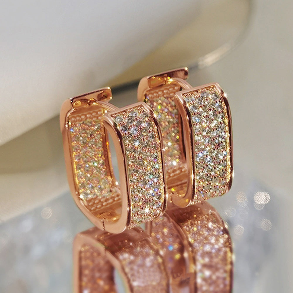 Stylish CZ Hoop Earrings for Women - Easy And Versatile Jewelry for