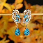 Romantic Flower Dangle Earrings Women Birthstone Party Earrings Jewelry Gifts