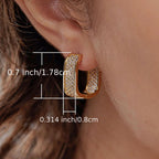 Stylish CZ Hoop Earrings for Women - Easy And Versatile Jewelry for