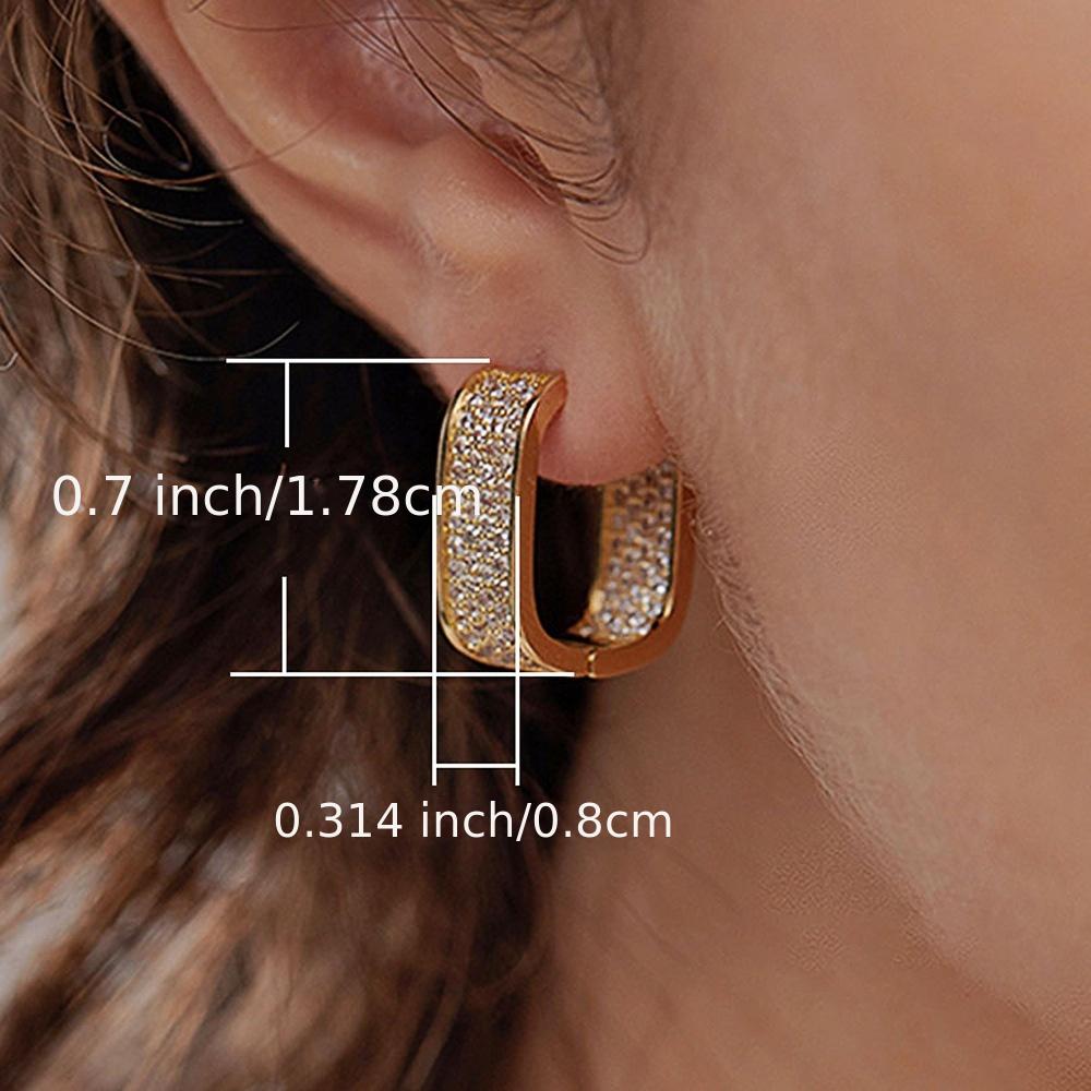 Stylish CZ Hoop Earrings for Women - Easy And Versatile Jewelry for
