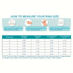 Small, simple and exquisite Women's ring Fashionable finger ring Suitable for daily wear of Women's jewelry