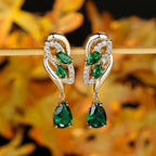 Romantic Flower Dangle Earrings Women Birthstone Party Earrings Jewelry Gifts