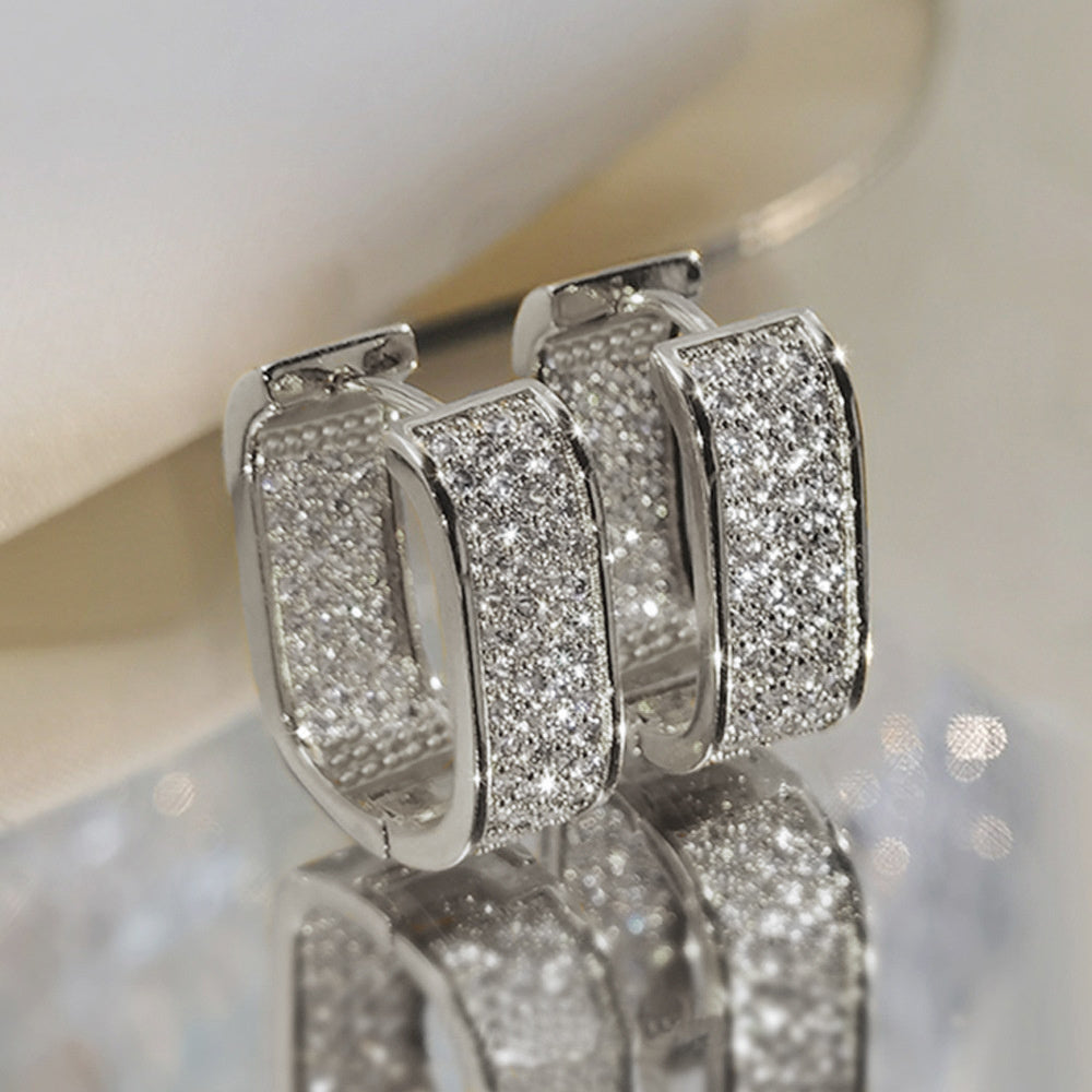 Stylish CZ Hoop Earrings for Women - Easy And Versatile Jewelry for