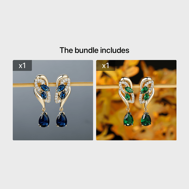 Romantic Flower Dangle Earrings Women Birthstone Party Earrings Jewelry Gifts
