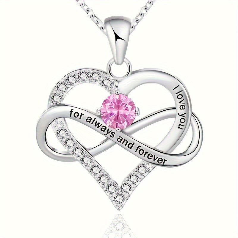 Hot Twelve Birthstone Pendant Necklace, Christmas Birthday Party Gift, Fashionable and Jewelry