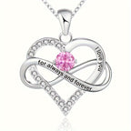 Hot Twelve Birthstone Pendant Necklace, Christmas Birthday Party Gift, Fashionable and Jewelry