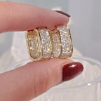 Stylish CZ Hoop Earrings for Women - Easy And Versatile Jewelry for