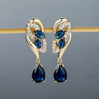Romantic Flower Dangle Earrings Women Birthstone Party Earrings Jewelry Gifts