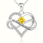Hot Twelve Birthstone Pendant Necklace, Christmas Birthday Party Gift, Fashionable and Jewelry
