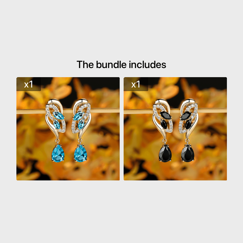 Romantic Flower Dangle Earrings Women Birthstone Party Earrings Jewelry Gifts