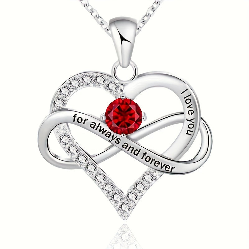 Hot Twelve Birthstone Pendant Necklace, Christmas Birthday Party Gift, Fashionable and Jewelry