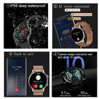 2026 New Smartwatch Women AMOLED HD Screen Always On Display Bluetooth Call IP68 Waterproof GPS Smart Men Watch For Android ios