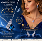 10 _Luxurious Blue Angel Wings Pendant Necklace Set - Alloy Craftsmanship, Sparkling Jewelry Gift for Men and Women
