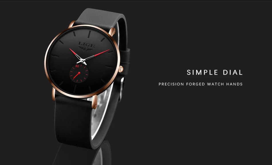 GOLENTIME Montre Homme LIGE Sport Quartz Ultra-Mince — Étanche Luxe Moderne, vue 10