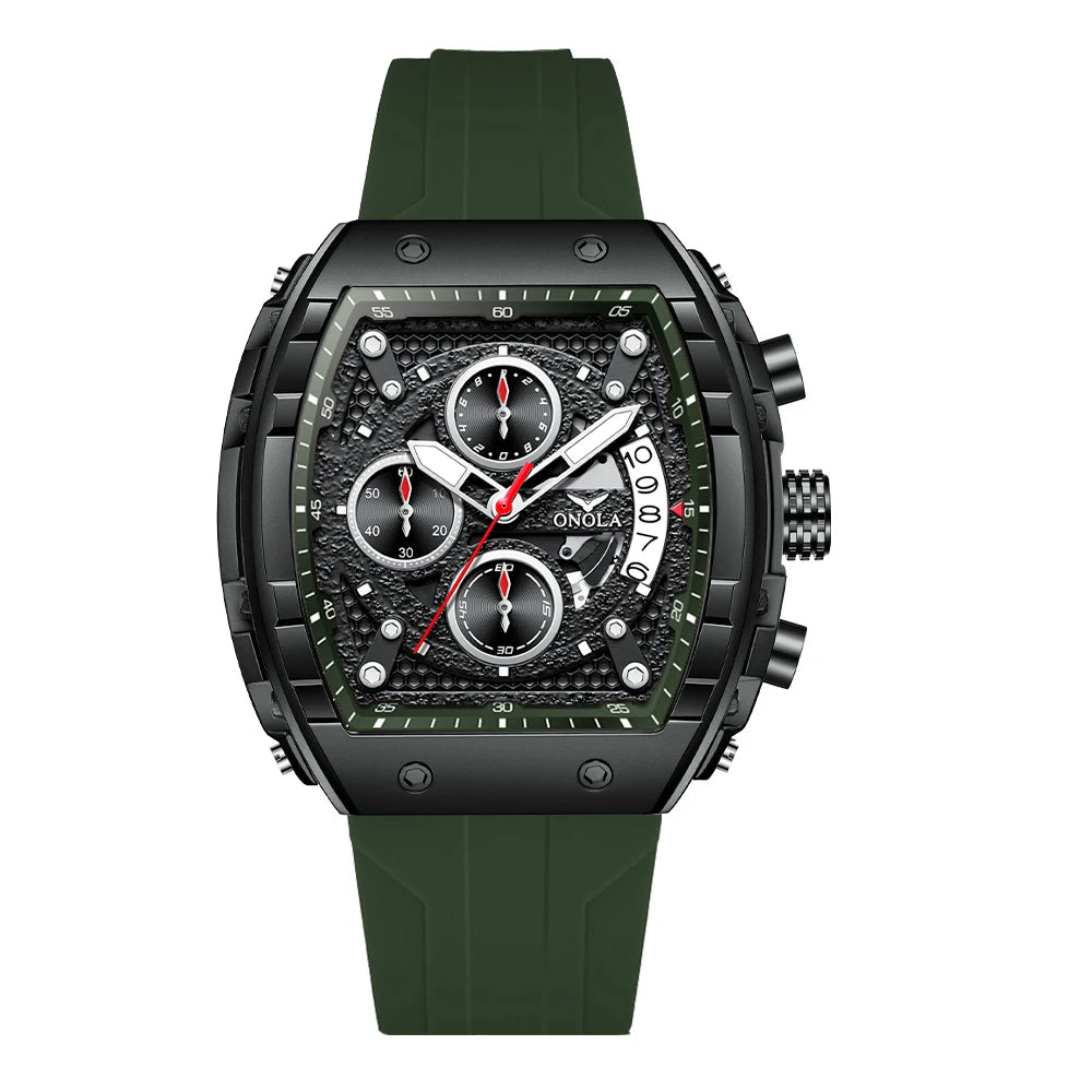 High Quality Fashion Sports ONOLA Brand Watch for Men Night Light Quartz Chronograph Watch Factory Wholesale Watches