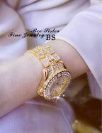 53_Femmes montres diamant or montre dames montres de luxe marque strass femmes Bracelet montres femme Relogio Feminino
