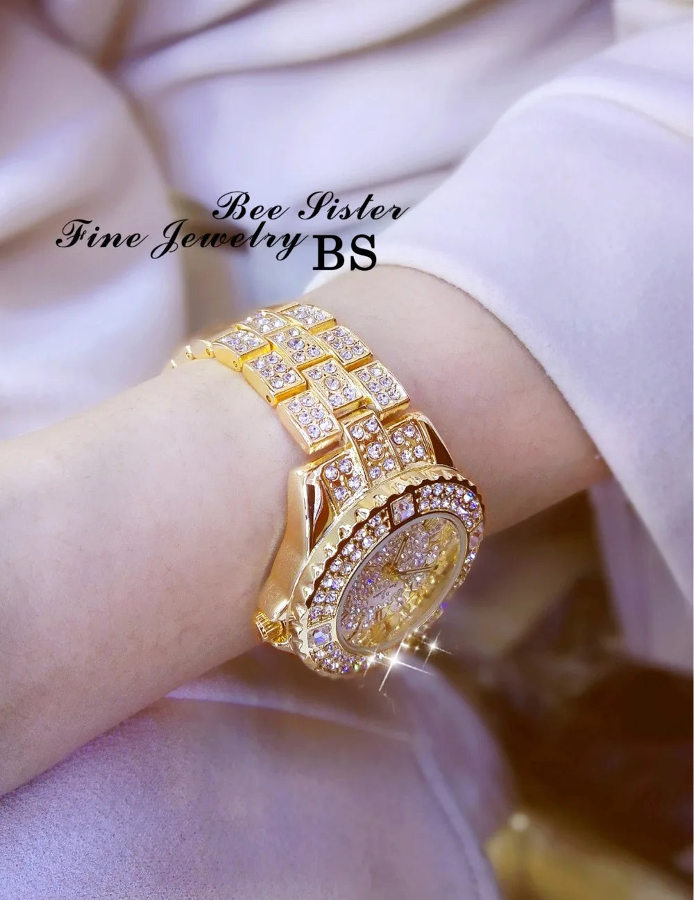 53_Femmes montres diamant or montre dames montres de luxe marque strass femmes Bracelet montres femme Relogio Feminino