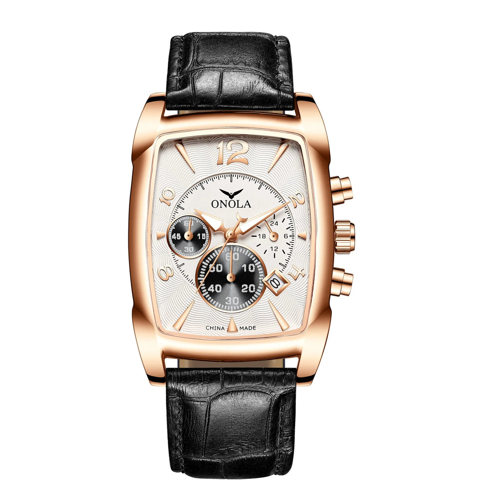 ONOLA 6818 Fashion Mens Watches Business Sports Luxury Watch Men Wrist Chronograph Watch Design Montre Homme