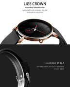 GOLENTIME Montre Homme LIGE Sport Quartz Ultra-Mince — Étanche Luxe Moderne, vue 14