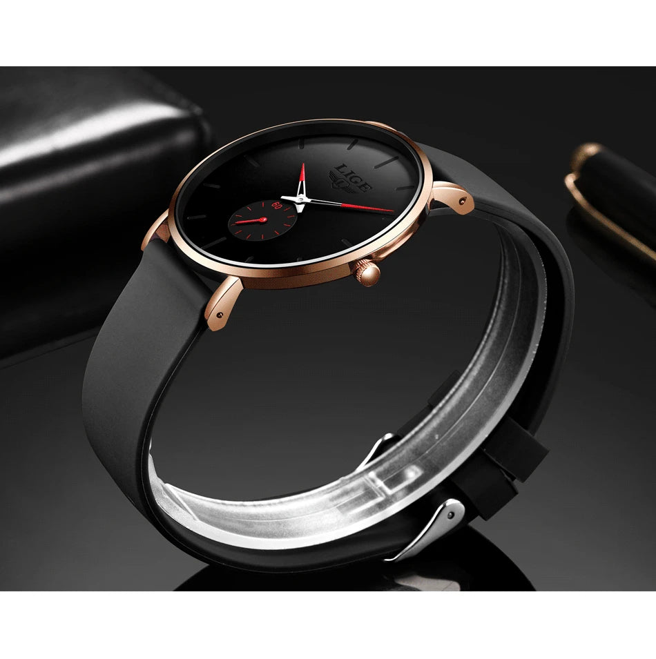 GOLENTIME Montre Homme LIGE Sport Quartz Ultra-Mince — Étanche Luxe Moderne, vue 19
