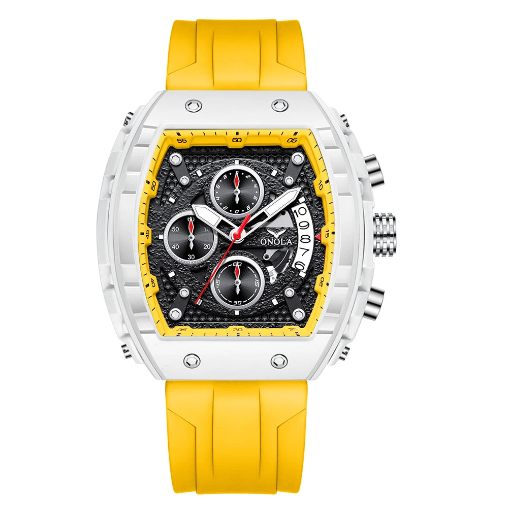 High Quality Fashion Sports ONOLA Brand Watch for Men Night Light Quartz Chronograph Watch Factory Wholesale Watches