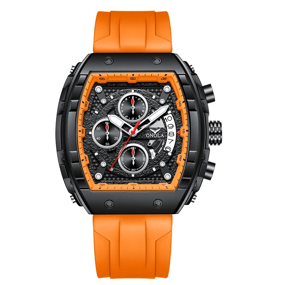 High Quality Fashion Sports ONOLA Brand Watch for Men Night Light Quartz Chronograph Watch Factory Wholesale Watches