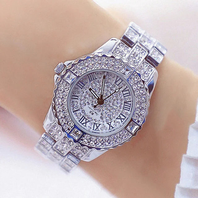 53_Femmes montres diamant or montre dames montres de luxe marque strass femmes Bracelet montres femme Relogio Feminino