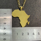 Drop Shipping Factory Customized Africa Map Countries Map Necklace for Hot Sale