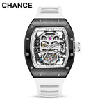 CHANCE JC-9-190G-7 Luxury Hollow Dial Automatic Watches Waterproof Sport Appearance Fashionable Skull Men Mechanical Watch