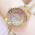 53_Femmes montres diamant or montre dames montres de luxe marque strass femmes Bracelet montres femme Relogio Feminino