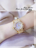 53_Femmes montres diamant or montre dames montres de luxe marque strass femmes Bracelet montres femme Relogio Feminino