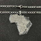 Drop Shipping Factory Customized Africa Map Countries Map Necklace for Hot Sale