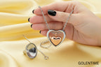 Trendy Jewelry Necklace Boutique Stainless Steel Necklace Heart Pendant Choker Necklace Commemorate Cremation Jewelry for Ashesn
