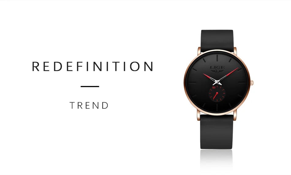 GOLENTIME Montre Homme LIGE Sport Quartz Ultra-Mince — Étanche Luxe Moderne, vue 13