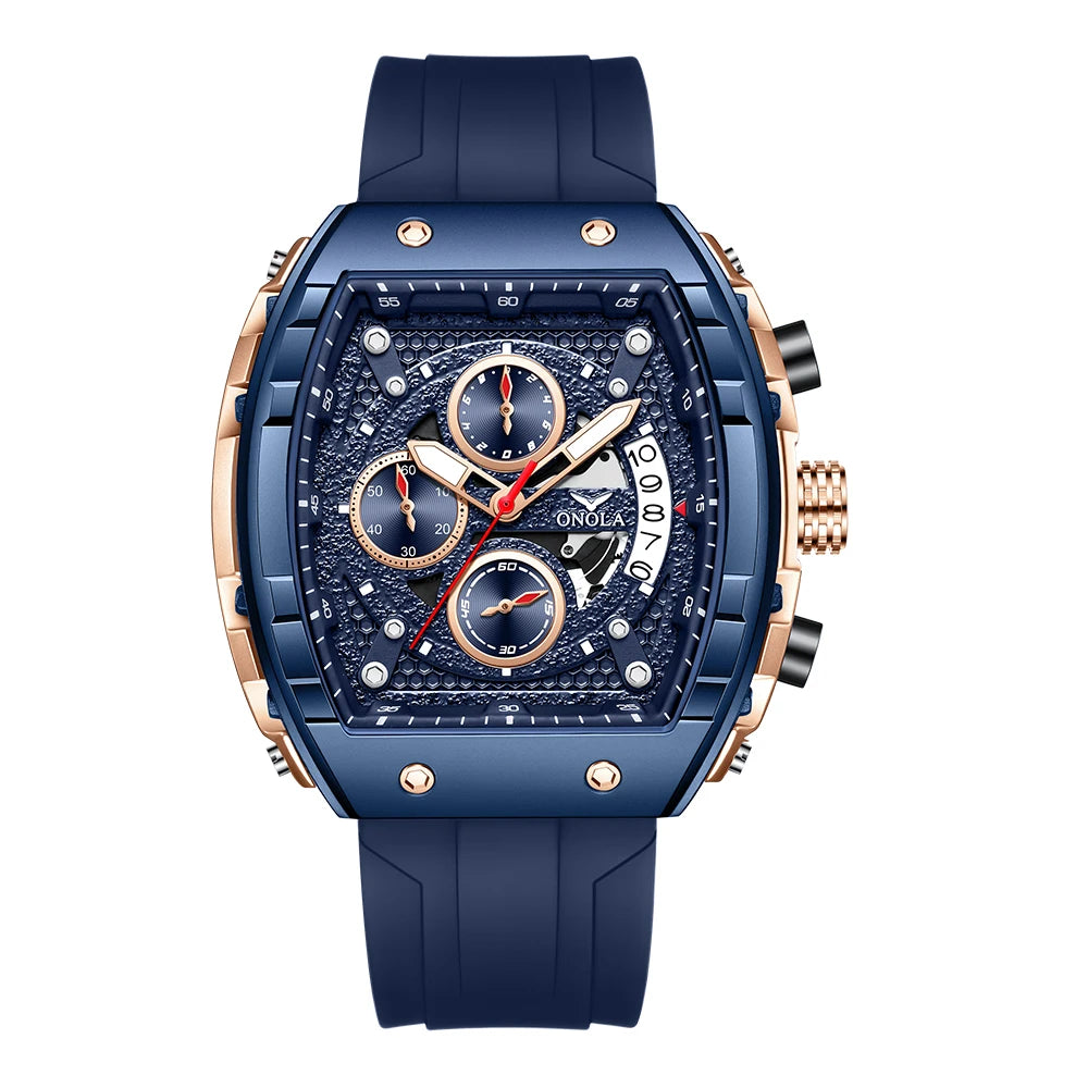 High Quality Fashion Sports ONOLA Brand Watch for Men Night Light Quartz Chronograph Watch Factory Wholesale Watches