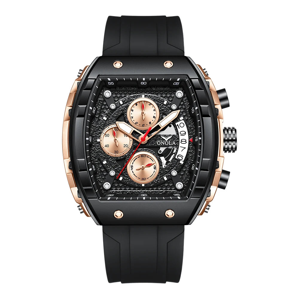 High Quality Fashion Sports ONOLA Brand Watch for Men Night Light Quartz Chronograph Watch Factory Wholesale Watches