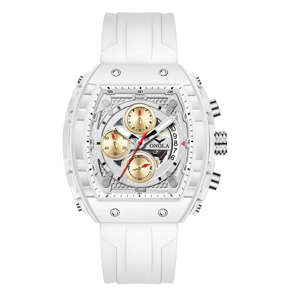 High Quality Fashion Sports ONOLA Brand Watch for Men Night Light Quartz Chronograph Watch Factory Wholesale Watches