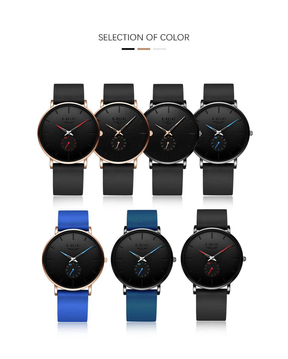 GOLENTIME Montre Homme LIGE Sport Quartz Ultra-Mince — Étanche Luxe Moderne, vue 22