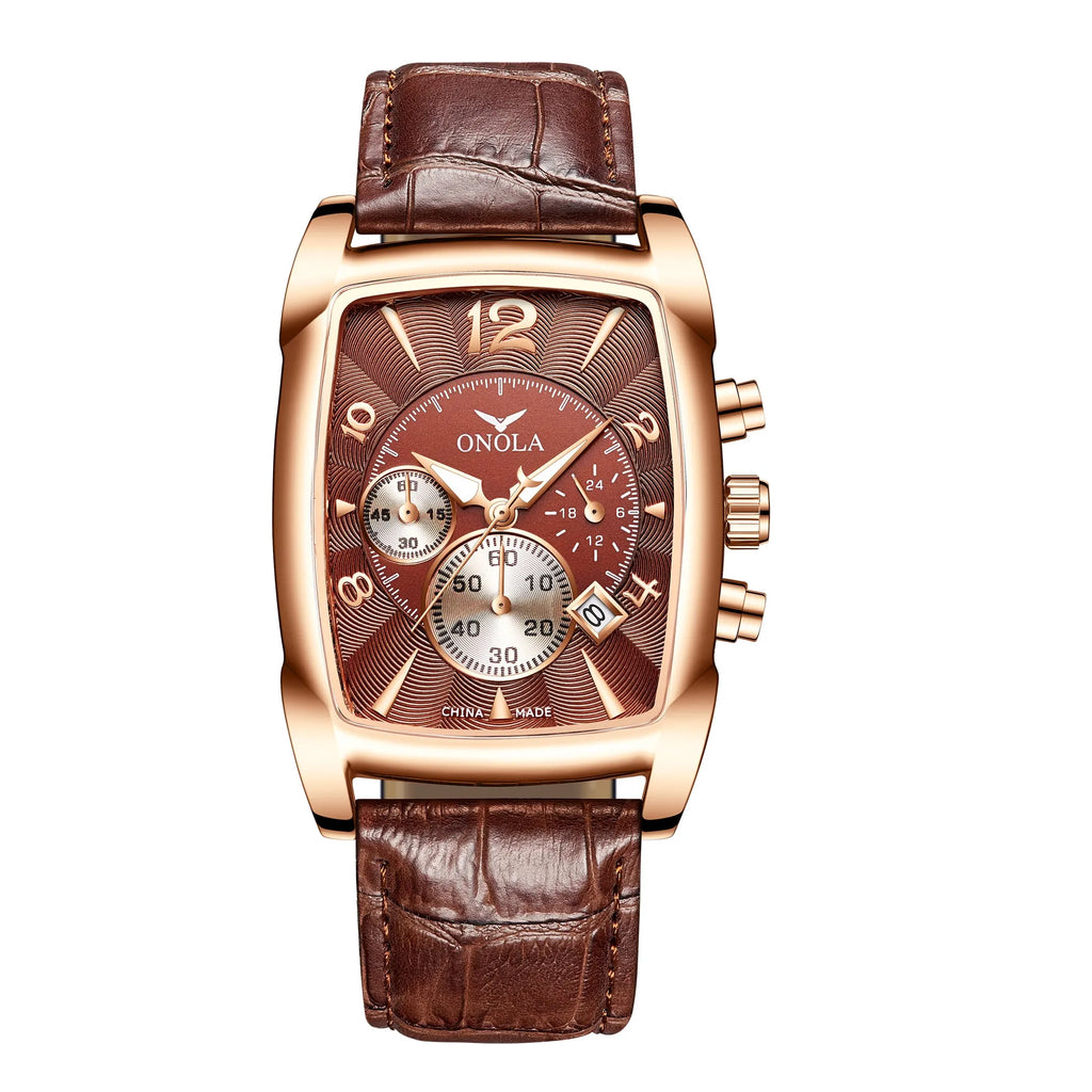 ONOLA 6818 Fashion Mens Watches Business Sports Luxury Watch Men Wrist Chronograph Watch Design Montre Homme