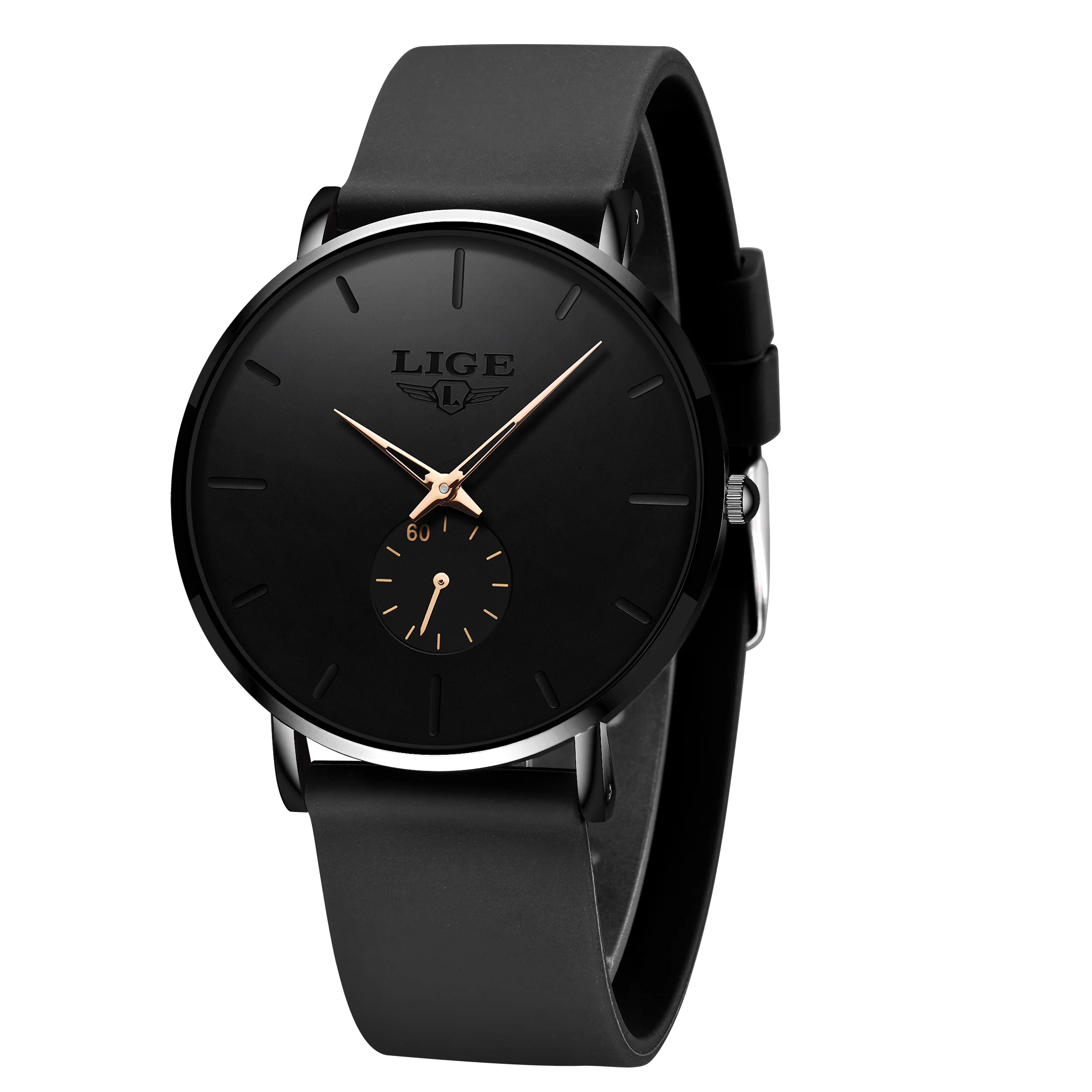 LIGE – montre de Sport pour hommes, nouvelle mode, Top marque de luxe, étanche, Simple et Ultra-mince, horloge à Quartz, boîte