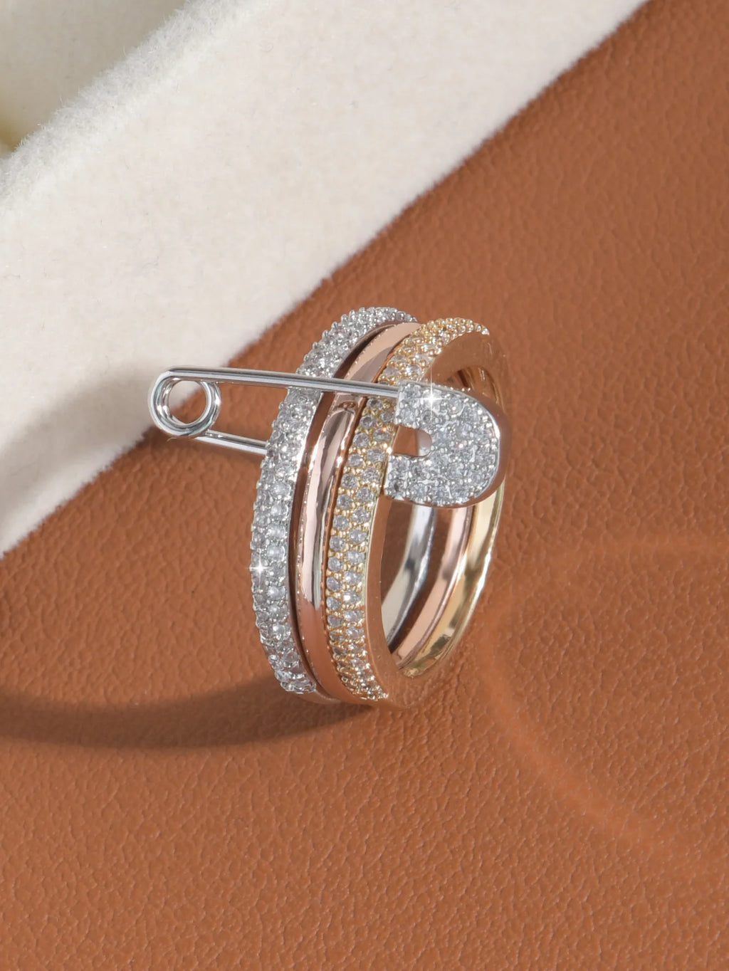 Bagues en or pour femmes non ternissent, bagues de pouce en zircone cubique plaquées or 14 carats, ensemble de bagues pour femmes, bijoux