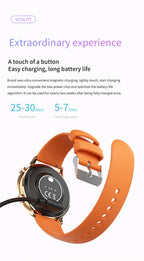 2026 New Smartwatch Women AMOLED HD Screen Always On Display Bluetooth Call IP68 Waterproof GPS Smart Men Watch For Android ios