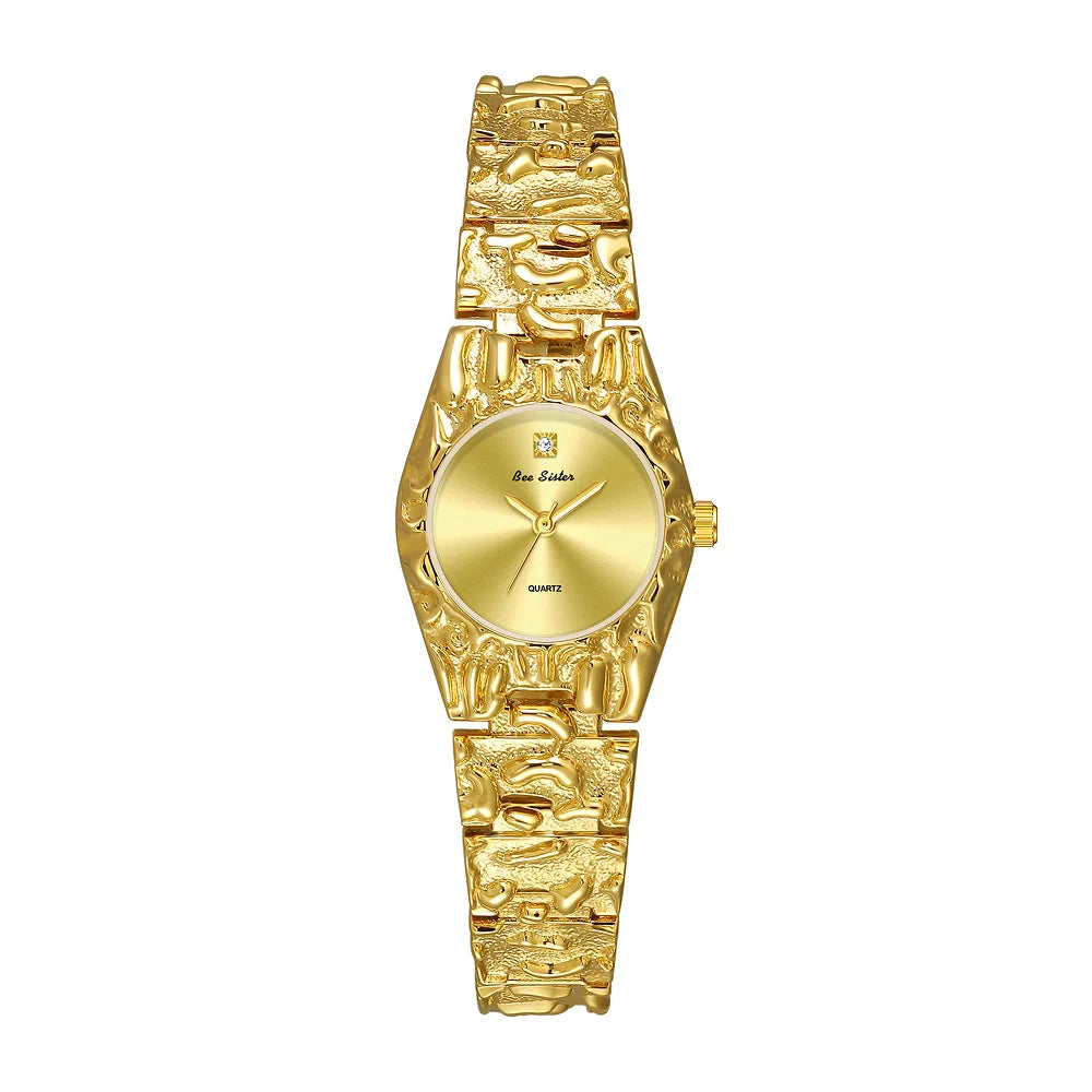 Montres carrées Vintage pour femmes, Bracelet doré, Quartz, coq à main, luxe de styliste, petite montre en or, cadeaux