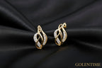 Huitan – boucles d'oreilles créoles en forme de feuille chaude pour femmes, accessoires fantaisie à la mode, pour usage quotidien, fête de mariage, mariée élégante, bijoux modernes